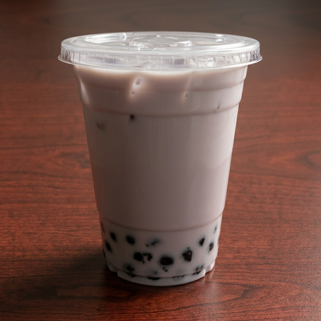 Boba tea- taro.